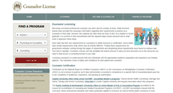 Desktop Screenshot of counselor-license.com